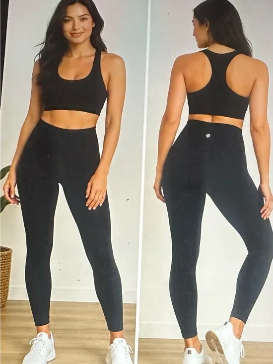 Black High-Waist Seamless Leggings - Women