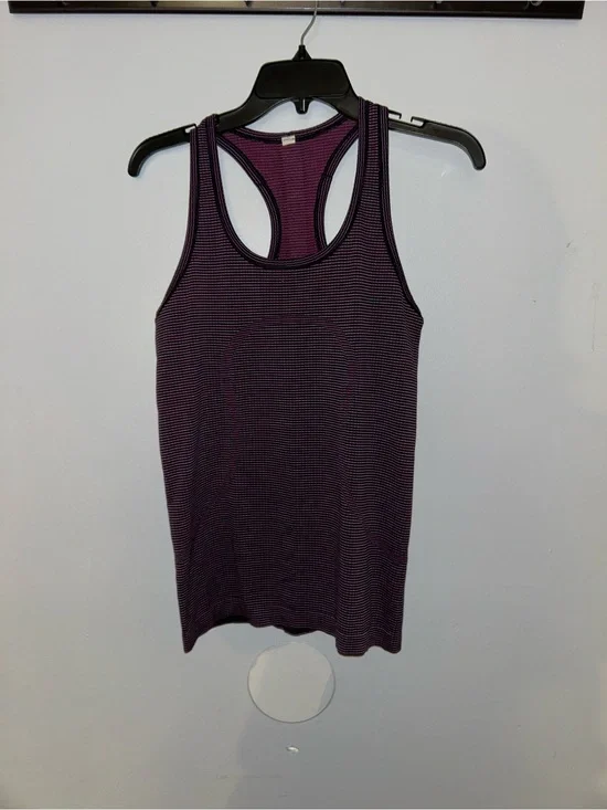 lululemon athletica Purple Striped Racerback Tank