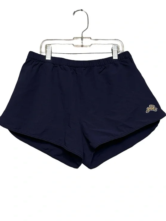 Tracksmith Navy Blue Wool Blend Sport Shorts Size Small Zip Pockets Running