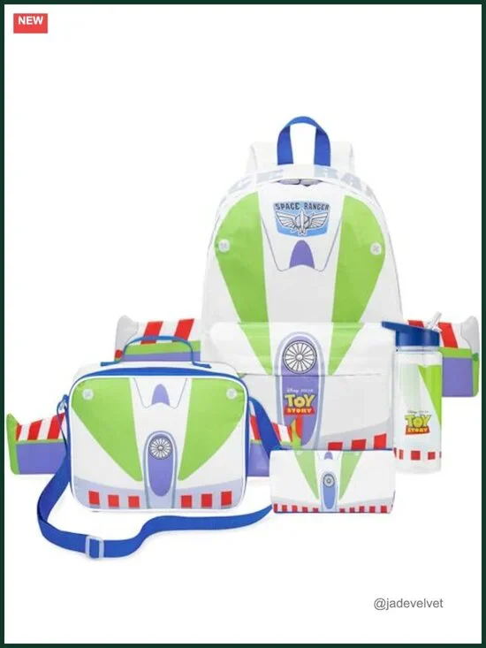 Kids Buzz Lightyear Backpack Set with Lunch Bag Bottle Pencil
