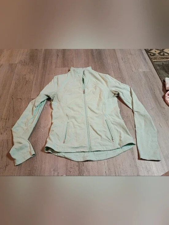 lululemon athletica Light Mint Full-Zip Athletic Jacket