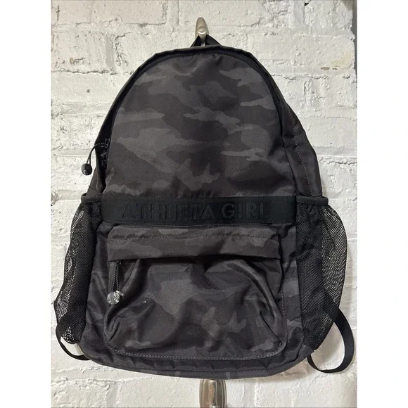 Athleta Girl,‎ Black Camouflage Backpackin Great Preowned Condition