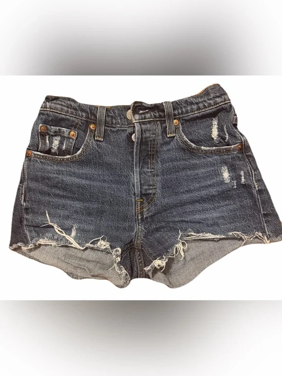 Levi's 501® Dark Wash Original Fit High Rise Women’s Shorts Size 25