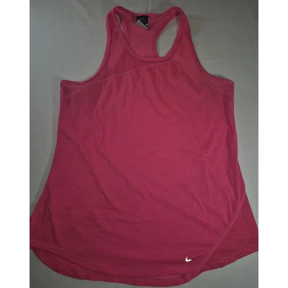Nike Dri-fit women's hot pink exercise‎ athletic top racing back sz L