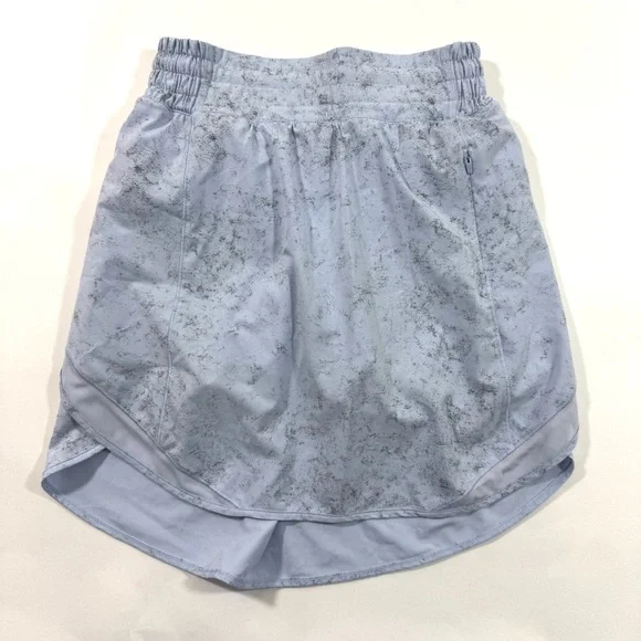 Lululemon Hotty Hot High Rise Skirt Long Gravel Dust Pastel Blue