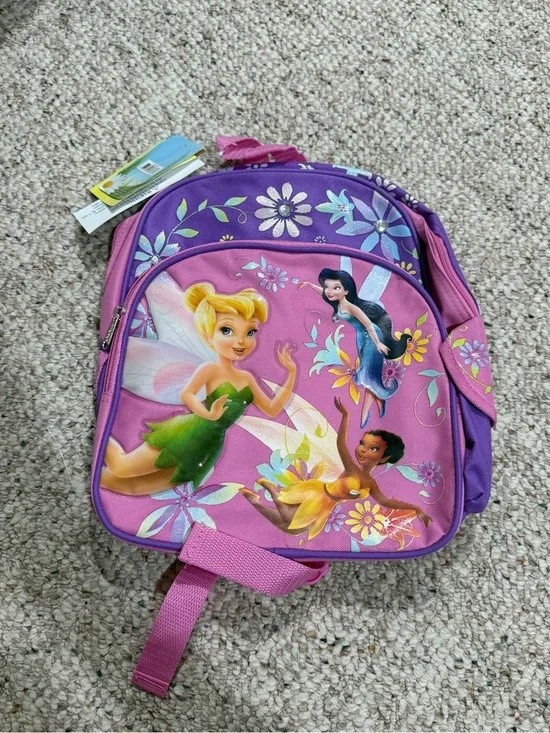 Deadstock Disney Tinker Bell Pink & Purple Kids Backpack