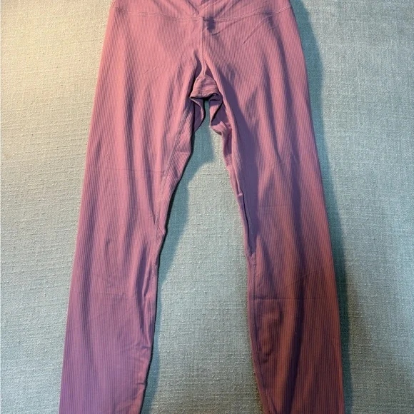 lululemon athletica Ribbed Mauve-Pink Leggings