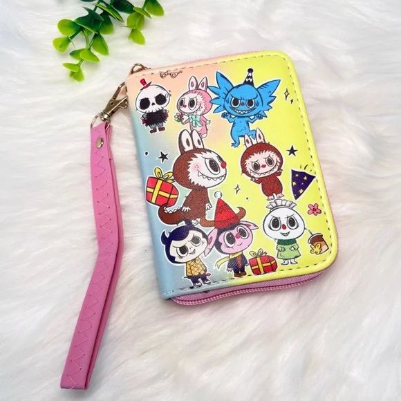 Monster Characters Zippy Wallet with‎ Wrist Strap