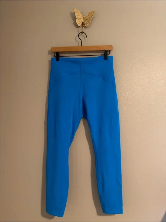 Lululemon Women’s Size 10 InStill High Rise 25” Tights In Poolside Blue