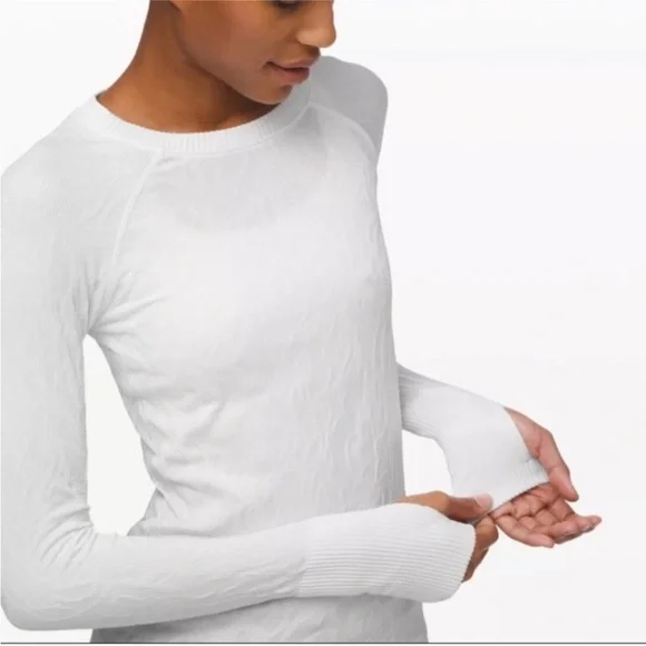 Lululemon Rest Less Textured Long Sleeve Pullover 4