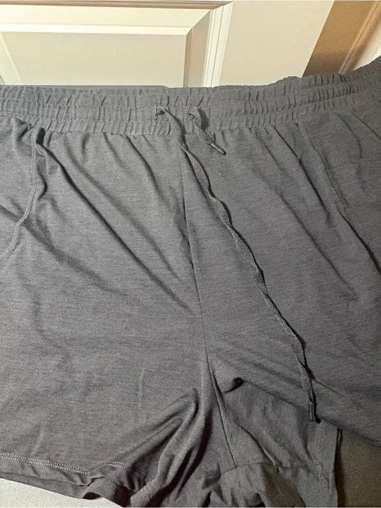 torrid Heathered Black Athletic Drawstring Shorts