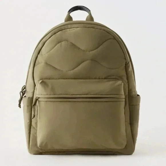New Zara green backpack