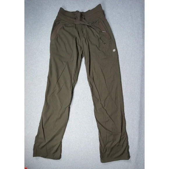 Lululemon Pants Womens 0 Green Dance Studio Unlined Straight Leg Athletic Yoga
