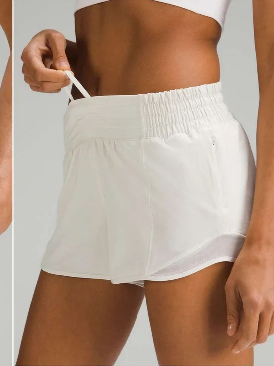 lululemon athletica Hotty Hot Lined Shorts  Bone