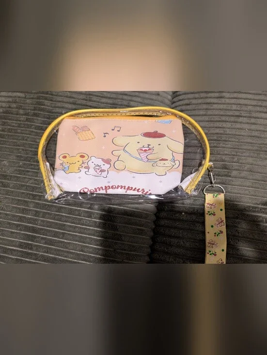 New Sanrio Pom Pom Cosmetic Pouch