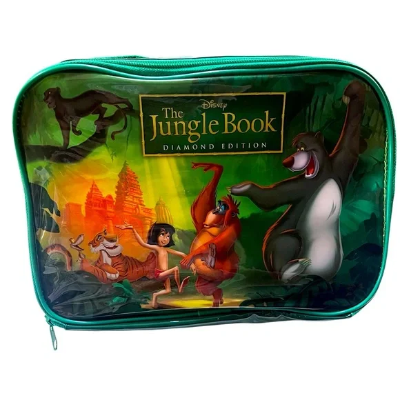 Walt Disney’s Vivid Green “Jungle Book” Soft Side Lunch Bag.   New without Tags.