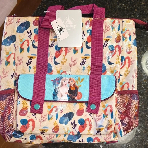 Disney Frozen Backpack with Pink and Blue Accents