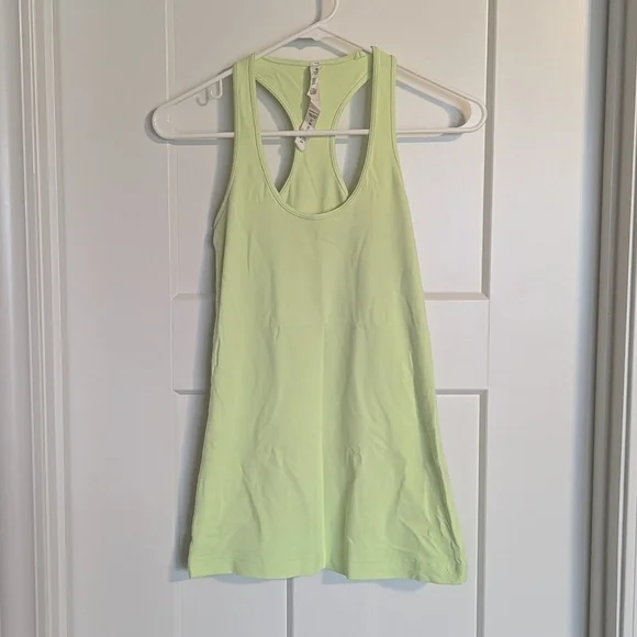 Lululemon Soft Highlighter Yellow Tank Top sz 4