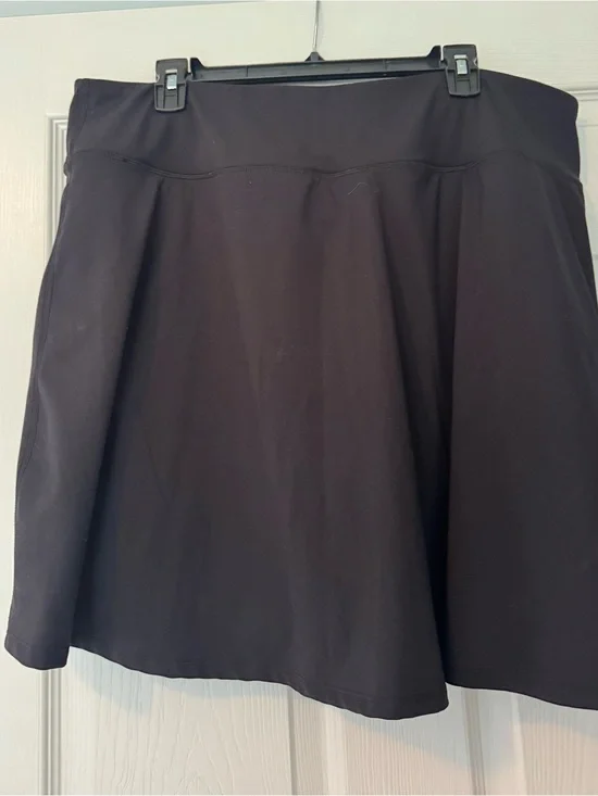 Classic Black A-Line Skort