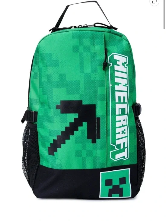 Minecraft Green backpack for kids