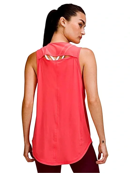 Lululemon – Sculpt Tank Top – Pale Raspberry Mesh Back Active Tank – Sz. 6