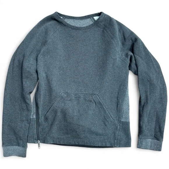 Lululemon Gray Sweatshirt with Side Zipper Small