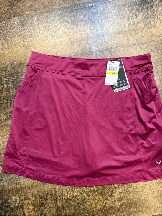 Callaway Wild Aster Golf Skort in Deep Magenta