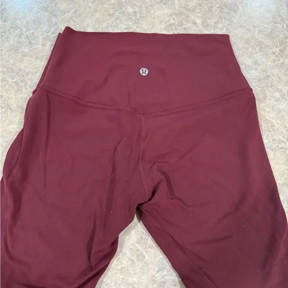 lululemon athletica High-Rise Bike Shorts in Deep Burgundy