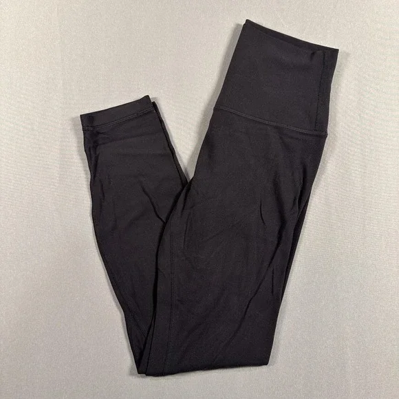 Lululemon Leggings Womens 4 Black High Rise Ankle Yoga Athletic Stretch Gym
