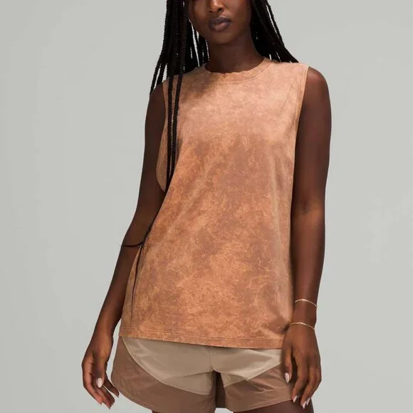 Lululemon All Yours Tank Top Cloudy Wash Cacao Size 2