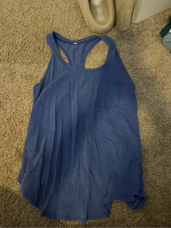 lululemon athletica Blue Racerback Tank Top