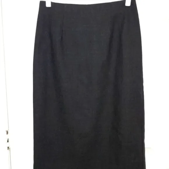 Briggs VINTAGE Women's PETITE Size 10P Grey 100% Wool Skirt