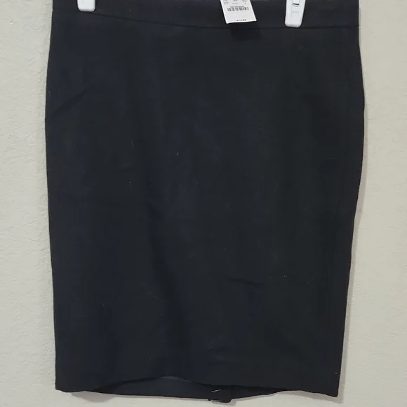 J Crew Mercantile Skirt Women's Size 6 Black Wool Polyester Blend Nwt NEW