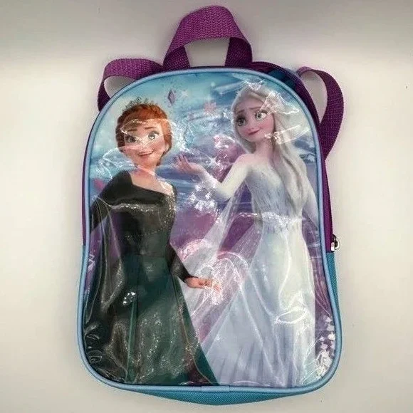 Disney Frozen 2 Anna Elsa Mini Backpack Teal Purple Toddler Kids School Bag