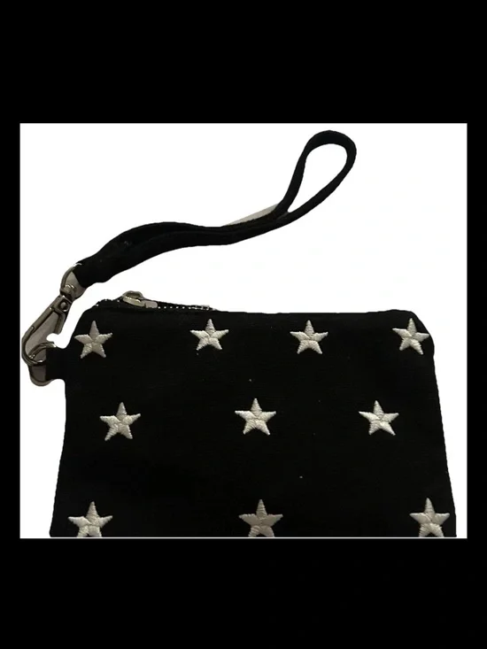 New Madden Girl Wristlet or Clutch Blue with White Stars made in Cambodia