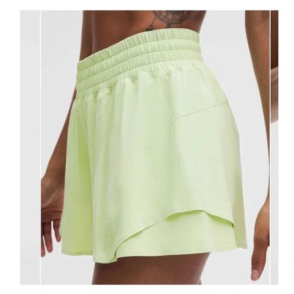Lululemon Shorts Womens S Green Find Your Pace High-Rise 3