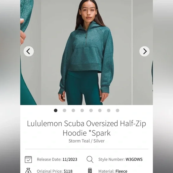 Lululemon scuba half zip