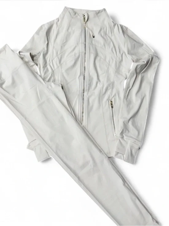 lululemon athletica White Full-Zip Jacket & Leggings Set