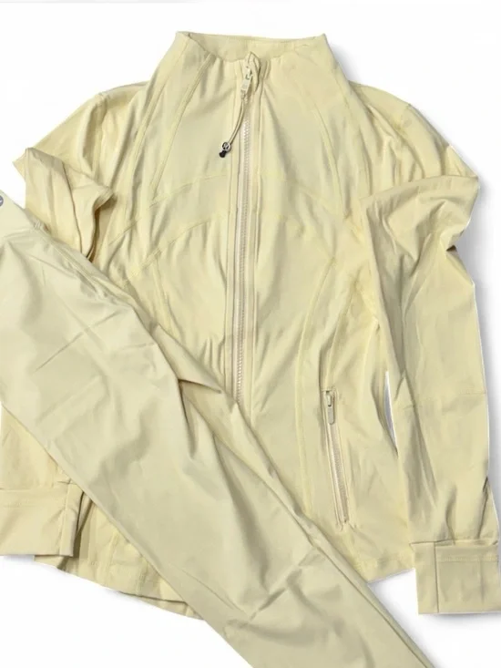 Lululemon Buttercream Set Full Zip Define Jacket and Leggings