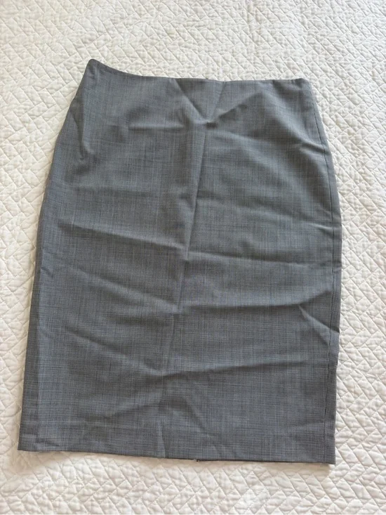Theory Skinny Pencil Skirt Size 6 Black & White Wool Blend