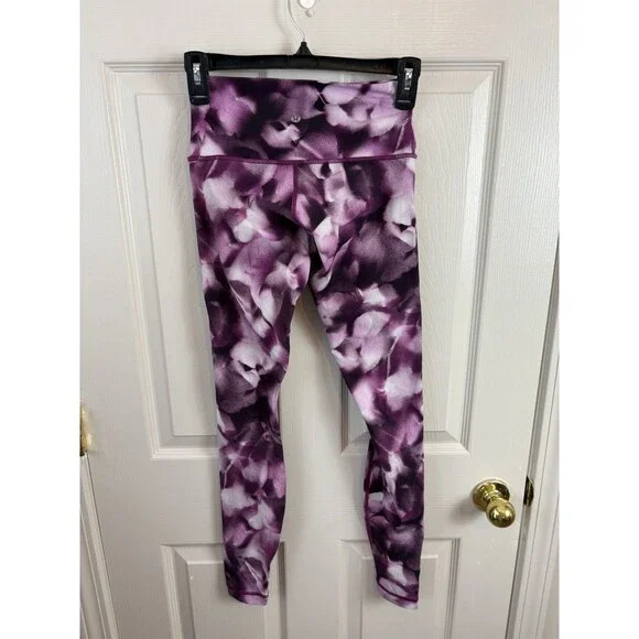 Lululemon Women's Size 4 Wunder Under Hi-Rise Blush Blossom Alpine Pink - 426