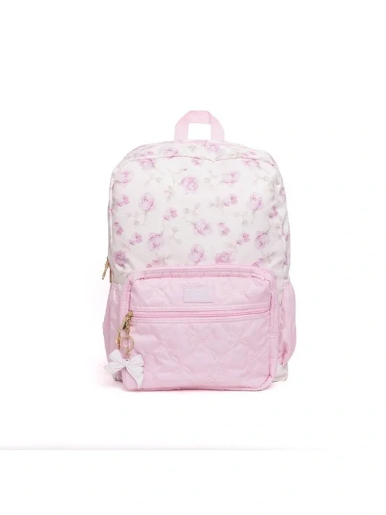 🎀LoveShackFancy x Target~Yoobi Ribbon Rosa Backpack Sterling Dusk