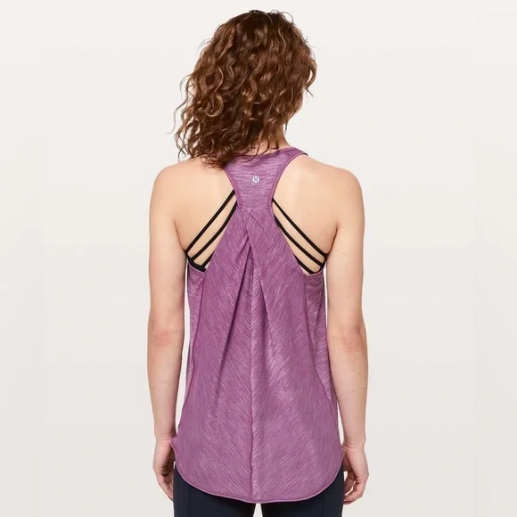 Lululemon Purple Essential Sport Workout Athletic Tank Top Women’s Size 8