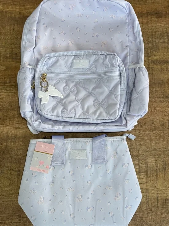 Loveshackfancy Everblooming Rosettes Ditsy Backpack with Matching Lunch Bag