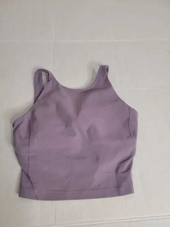 Lululemon Align High Neck Tank Top Sz 8 Lavender Nulu Workout
