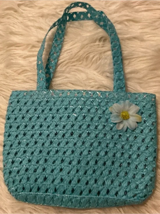 Light blue daisy bag for little girl/kids