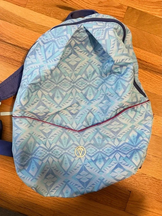 Ivivva Light Blue Patterned Kids Backpack