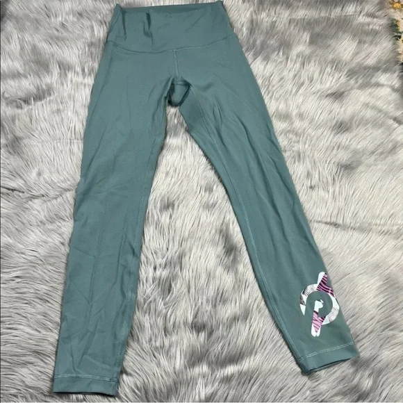 Lululemon X Peloton Wunder Under Jungle Logo Leggings Size 4
