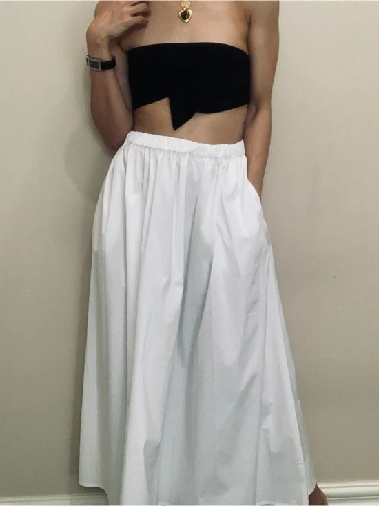 Brand New white maxi skirt