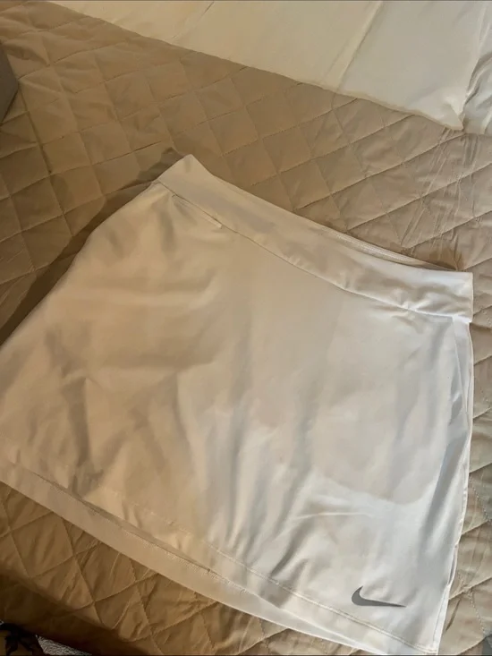 Nike White Performance Tennis or golf skirt with Subtle Logo